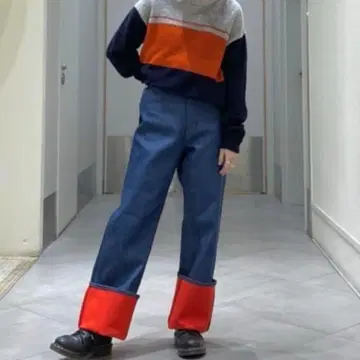 orSlow x BEAMS BOY 레드 라이닝 데님