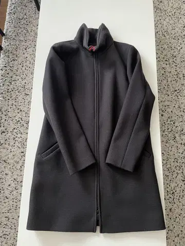 블랙 코트 집업
