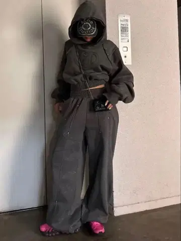 HTH H 하트 로고 리버 세트 업 차콜