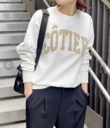 spick&span 로고 와펜 맨투맨