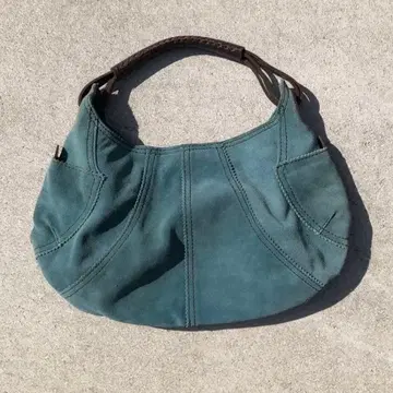 00s Y2K leather hand bag 스웨이드