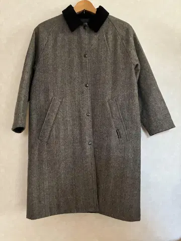 LAVENHAM 헤링본 그레이 코트