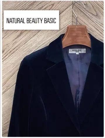 NATURAL BEAUTY BASIC 벨로아 자켓 L 사이즈