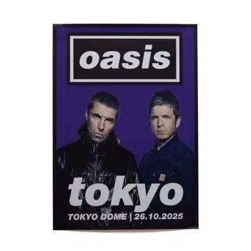 Oasis 포스터 오아시스 TOKYO 10/26 공연 A2 사이즈 새상품