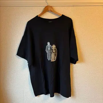 IKUMI T셔츠 부부 프린트 일본 의류 블랙