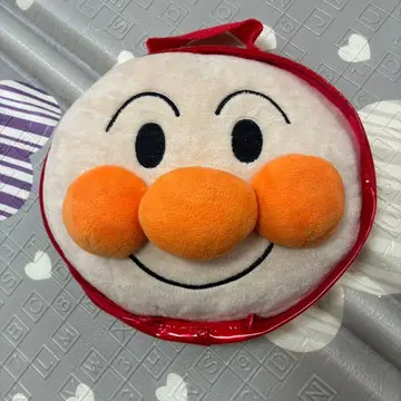 호빵맨 수납 쿠션 빨간색