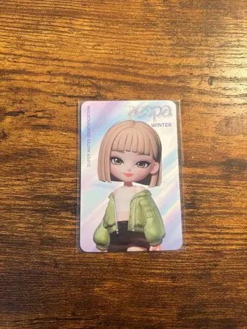 aespa supermates 윈터 트레이딩 카드