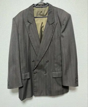 더블 테일러드 자켓 사선 포켓 90s 일본제