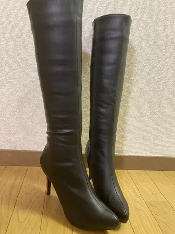 롱 부츠 블랙 26cm 3L 새상품 빅 사이즈 에뚜왈 고베