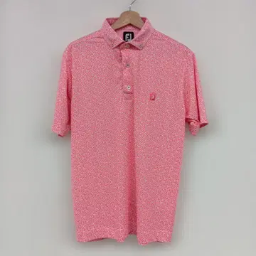 FJ 꽃무늬 피케 셔츠 핑크 XL 사이즈