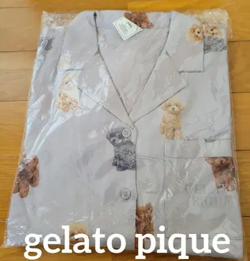 gelato pique 그레이 토이푸들 패턴 FSize 룸웨어