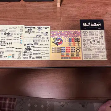 미니 사륜구동 데칼 스티커 한정품 있음