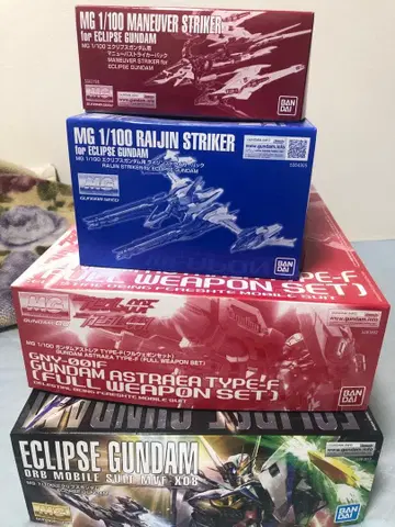 MG 1/100 이클립스 건담 모델 키트 4종 세트