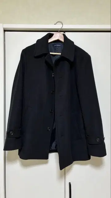 네이비 울 피코트