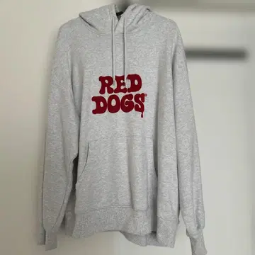 RED DOGS 그레이 후드 부착 후드티