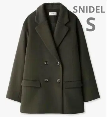 스나이델 울 코트 울 오버 자켓 코트 SNIDEL