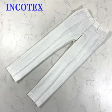 인코텍스 팬츠 엠보싱 가공 화이트 폴리에스테르 34 C4600