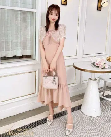 미셸 마카롱 레이스 볼레로 원피스