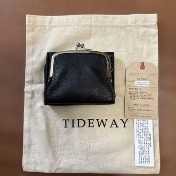 TIDEWAY 블랙 3단 폴더형 지갑