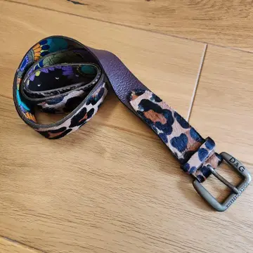 D&G 레오파드 무늬 송치 벨트