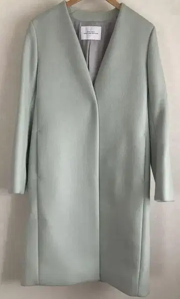 유나이티드 애로우즈 체스터 노카라 코트 민트 그린