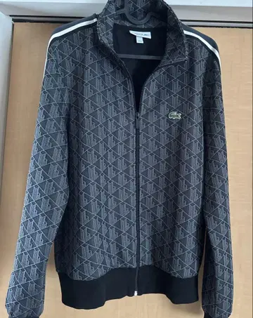 Lacoste 모노그램 트랙 자켓 블랙 M 사이즈