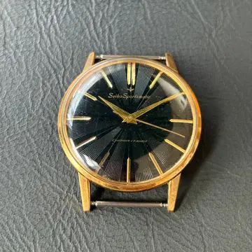 레어 Seiko Sportsmatic 자동 시계 블랙/골드