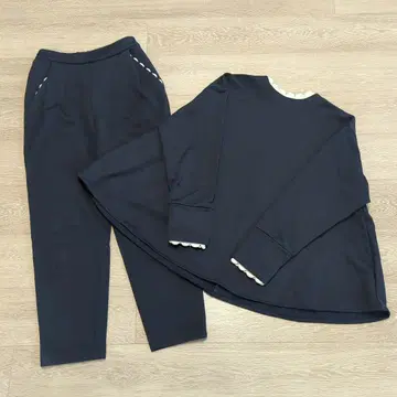 ella selectshop 스캘럽 풀오버 팬츠 세트