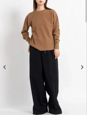 HYKE 25ssTASLAN TWILL 와이드 레그 팬츠