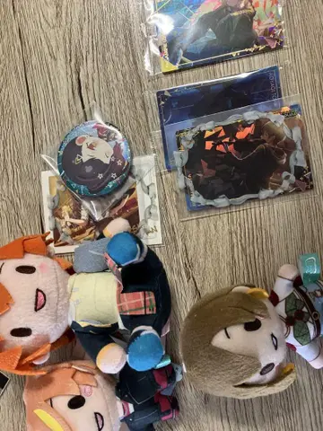 애니메이션 스타일 봉제 인형 세트 약 15cm