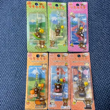 리락쿠마 참 스트랩 6개 세트 지역 한정판 산-x 와사비