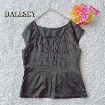 BALLSEY 보르지 [ M ] 슬리브리스 상의 엘레강트 실크