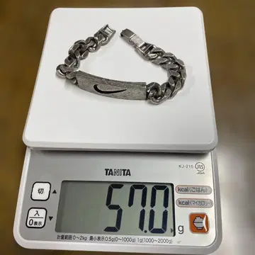 가격 인하! 귀중! Nike 체인 팔찌 약 20cm 57g