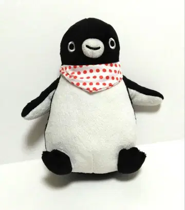 Suica 수박 펭귄 도트 스카프 빨간색