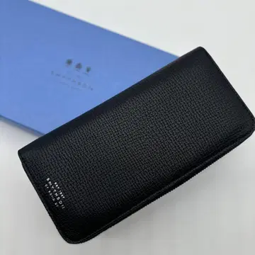 미사용품 SMYTHSON 스마이슨 라운드 지퍼 장지갑 블랙