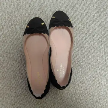 Kate Spade 플랫슈즈 6M 블랙/베이지