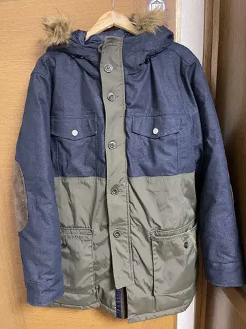 GAP 컬러 블록 인조 모피 후드티