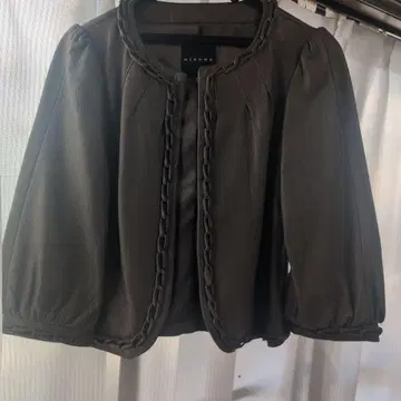 RIZERE 노카라 자켓 36 브라운