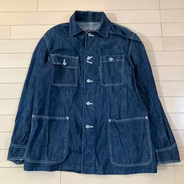 10.27 SKULL SHIT 스컬시트 데님 커버올 네이비 M