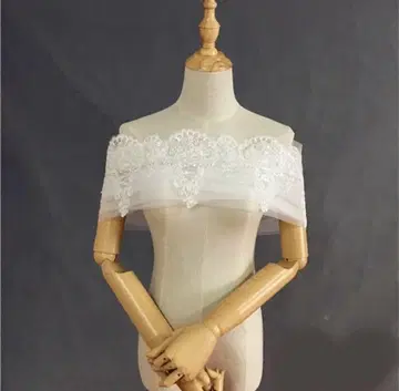웨딩 결혼식 숄 롤 칼라 레이스