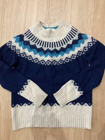 TOMMY 노르딕 무늬 스웨터 XL