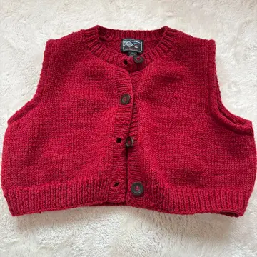 Sea Room Lynn 빨간색 니트 베스트 FREE