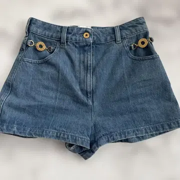 PATOU 데님 숏팬츠 골드 장식