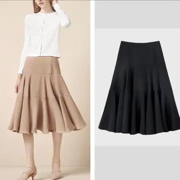 아디아무 폭시 까멜리아 스커트 블랙 현행 모델 0 사이즈