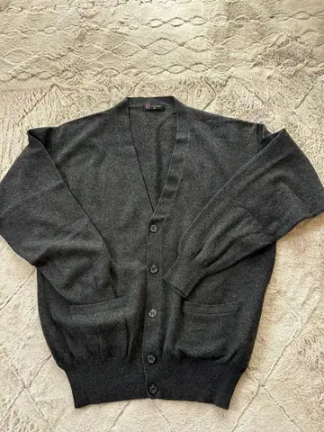 G.STAFF 다크 그레이 가디건 M 캐시미어