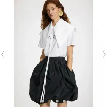 PATOU 블랙 벌룬 스커트 34