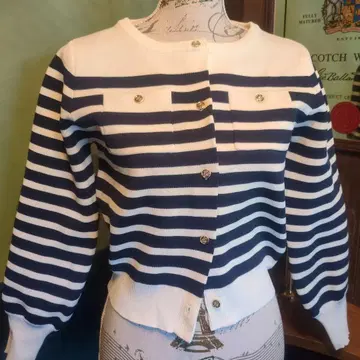 natural couture 스트라이프 가디건 보더