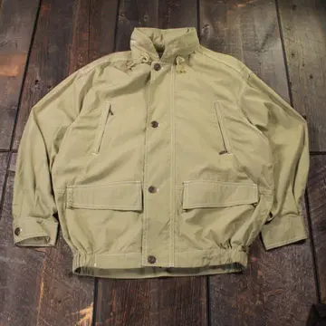 구제 의류 짧은 기장 봄버 자켓 플라이트 자켓 블루종 그린 L