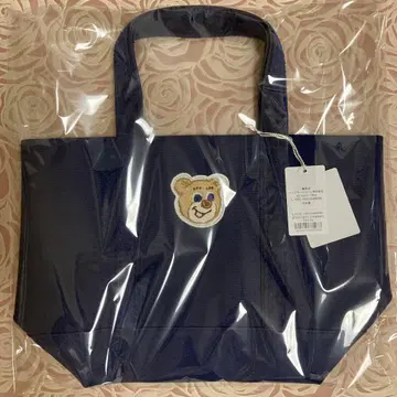 네이비 올드 테디 와펜 토트백 소