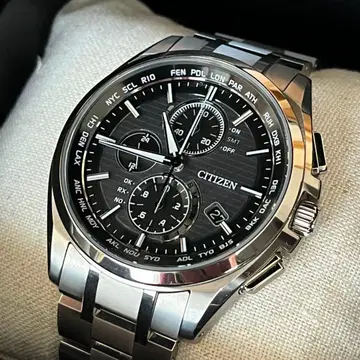 [ 새상품급 ] 시티즌 아테사 에코 드라이브 전파 시계 티타늄